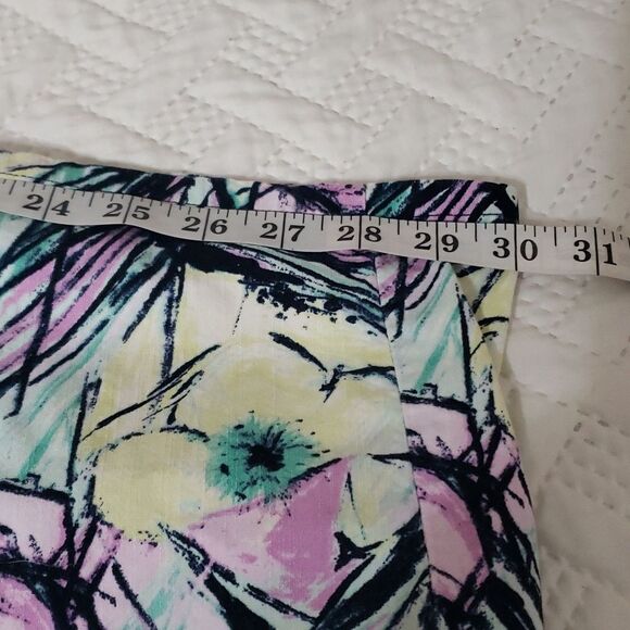 CJ Banks. Stretch. Pastel Floral Jacket: 3 Button Closure; Cuffed Sleeves. SZ 1X - Picture 13 of 16